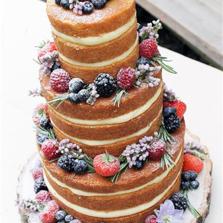 Boho-chic Naked Cake